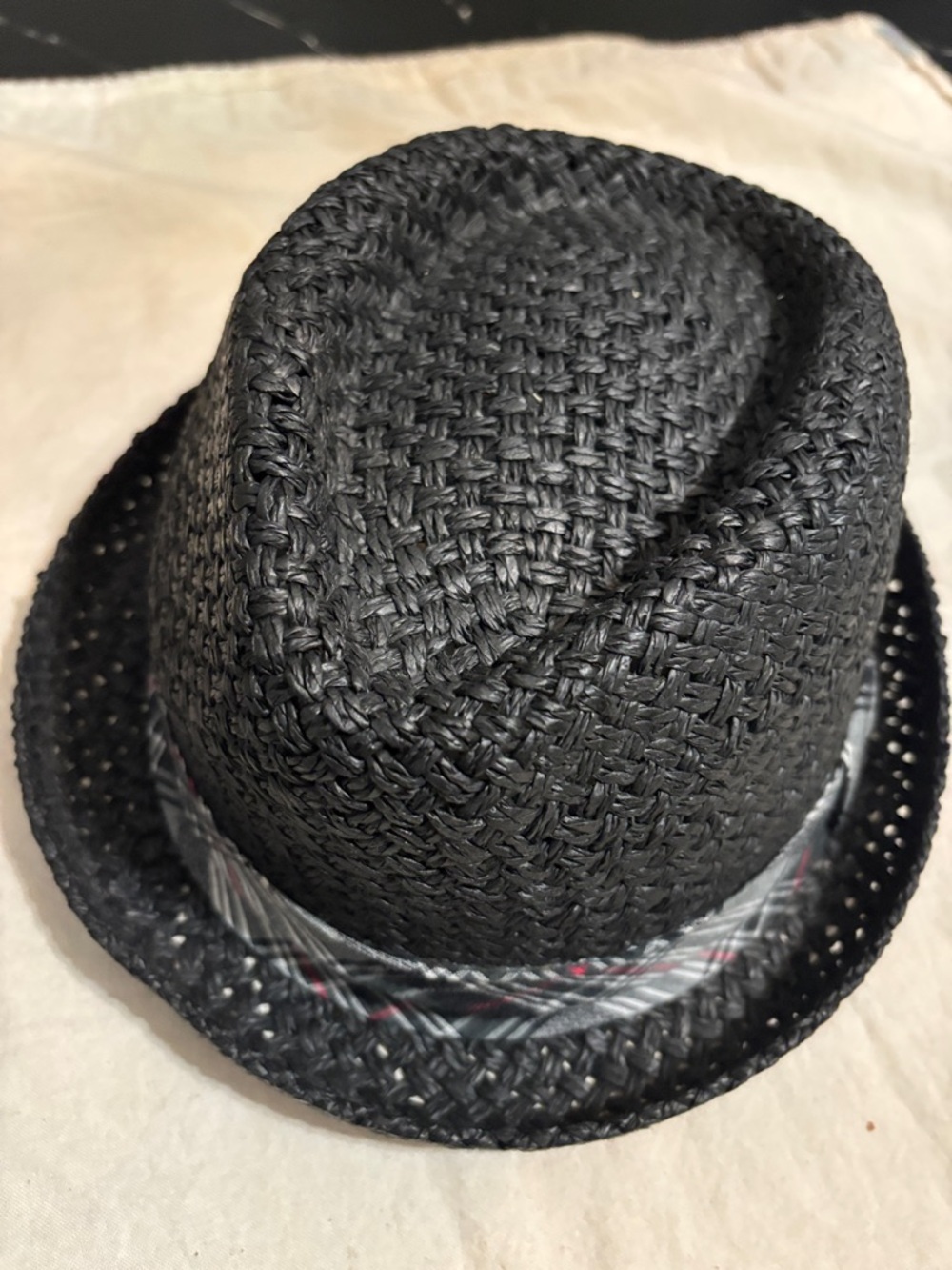 American Eagle Outfitters Black Woven Straw Hat